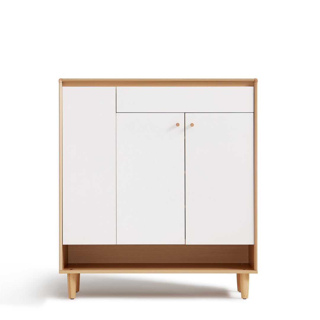 SUDBURY Space-Saving Three-Door Shoe Cabinet