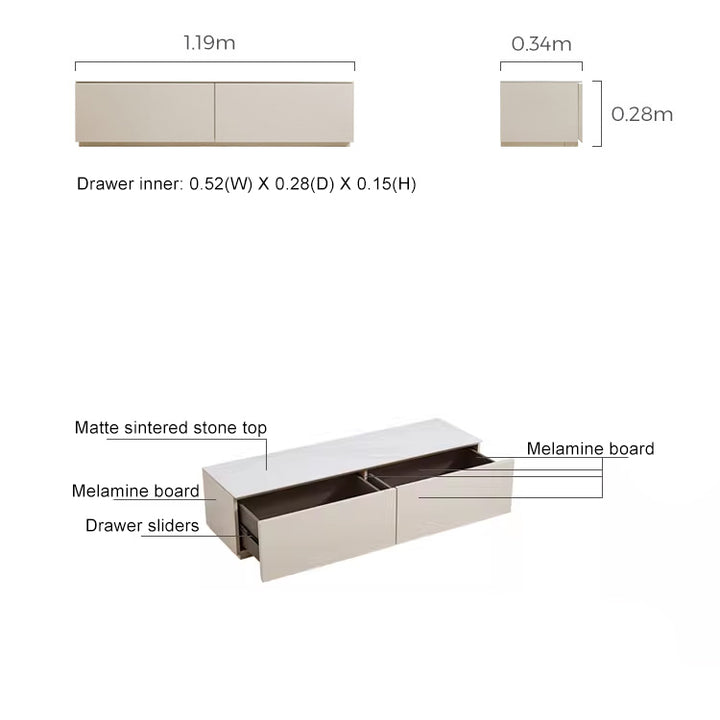 TURKEY Grey TV Stand