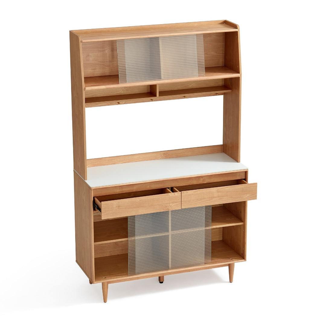 JOSHUA 120cm Wood Color Sideboard Set