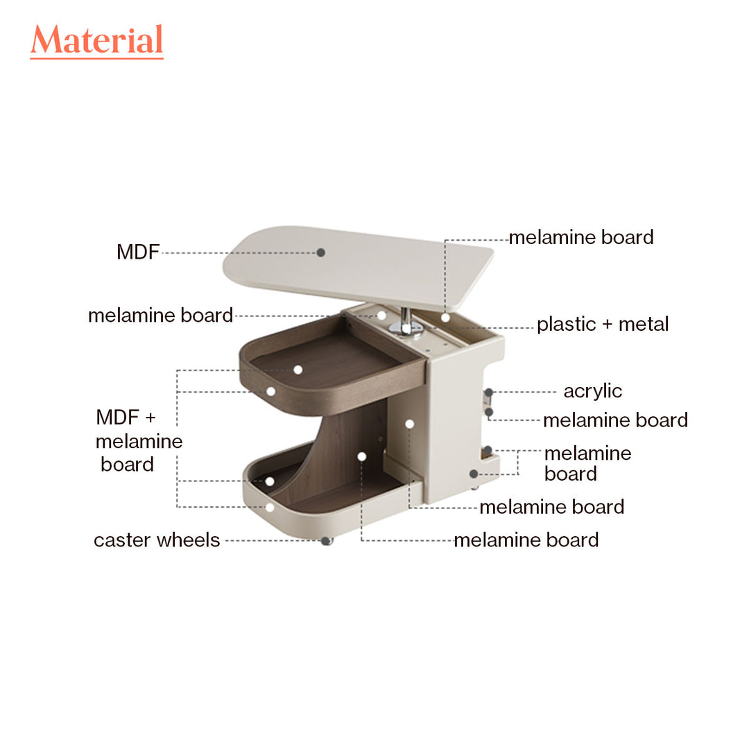 FRANCES Liftable End Table