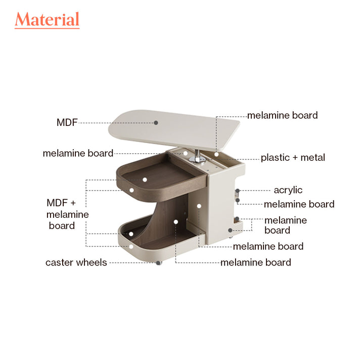 FRANCES Liftable End Table