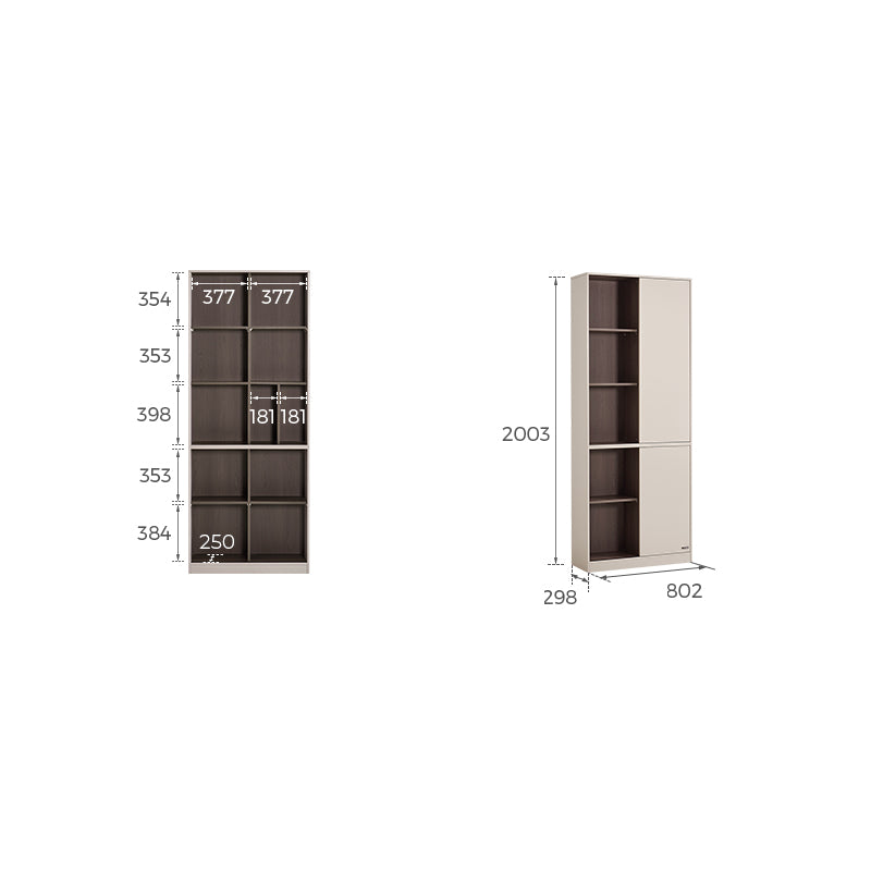 GRIFFIN 80cm Sliding Door Book Shelves