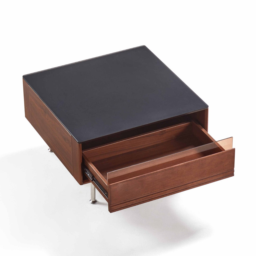 PERLIS Movable Walnut Coffee Table