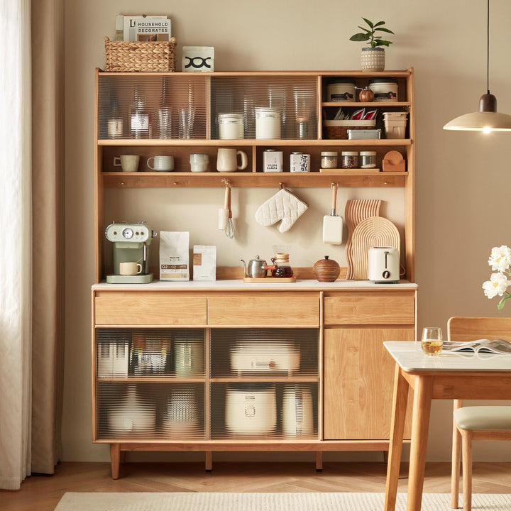 JOSHUA 150cm Wood Color Sideboard Set