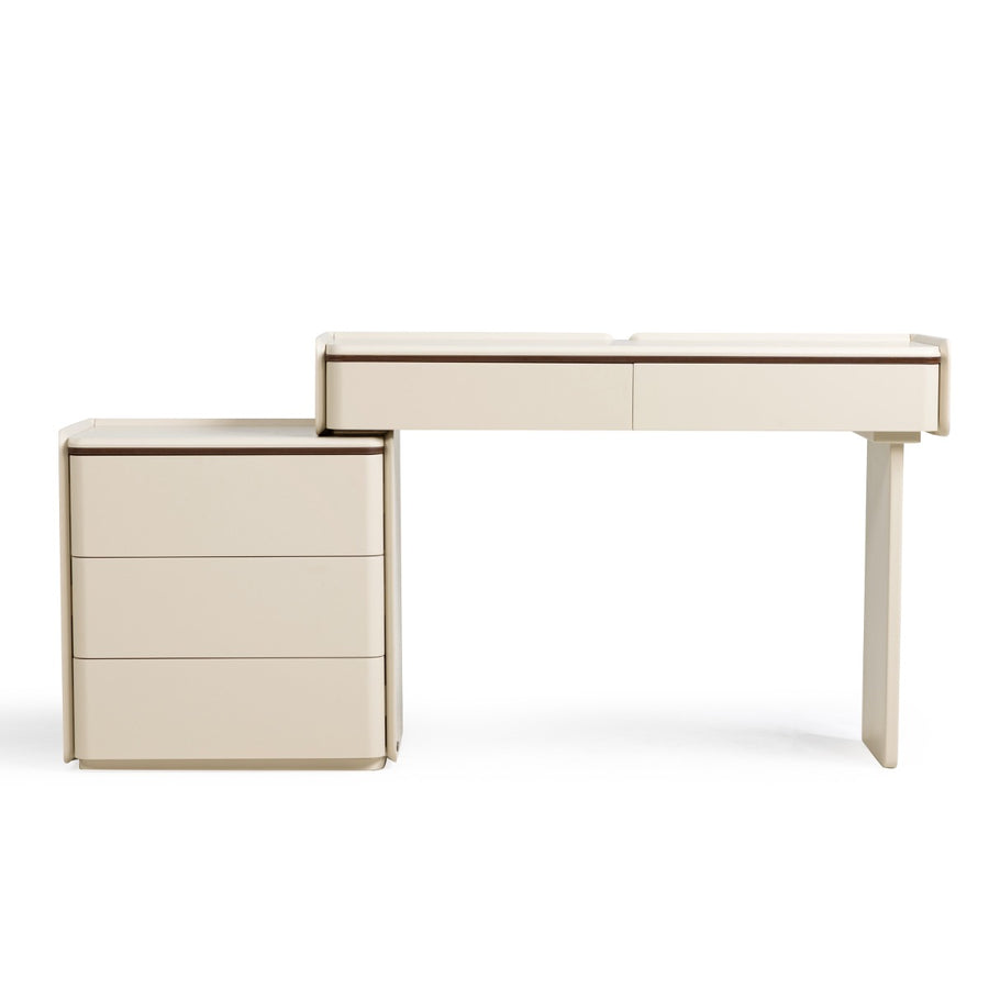 KIERAN Grey 3 Drawer Vanity Table