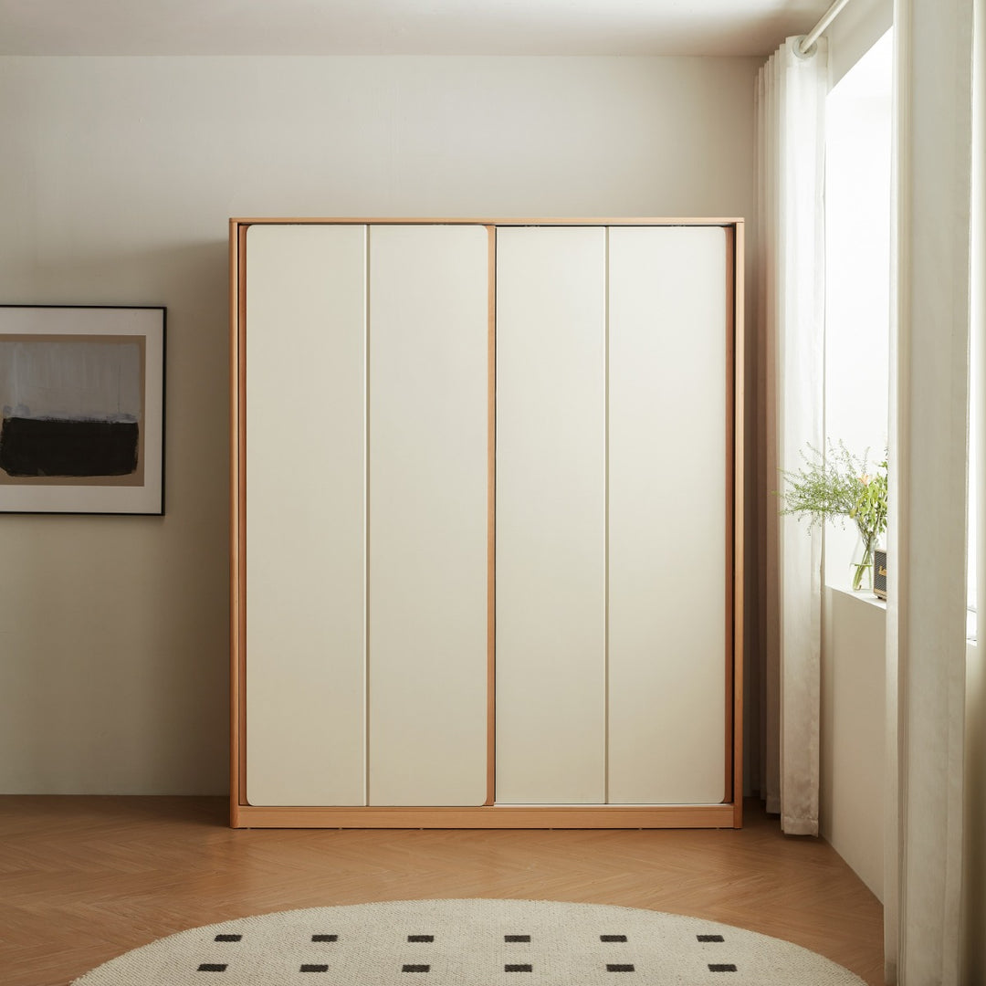 SEVILLE 160cm Wood Color Wardrobe