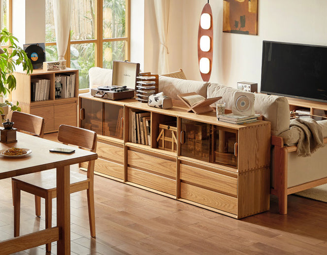 CASPIAN Solid Wood TV Cabinet