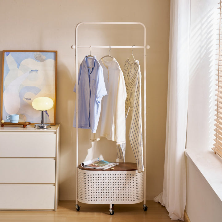 LINN Industrial Rolling Laundry Rack