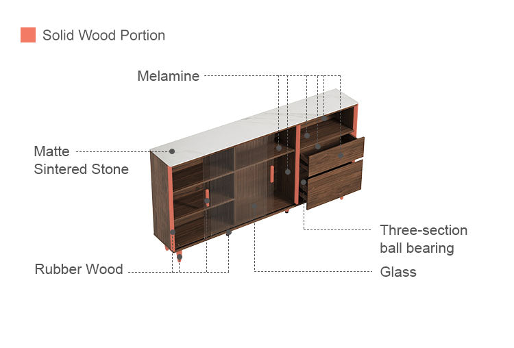 JEROME 180cm Low Sideboard