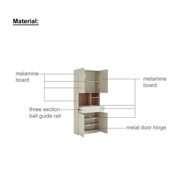 GRIFFIN Pull Out Sliding Door Book Shelves