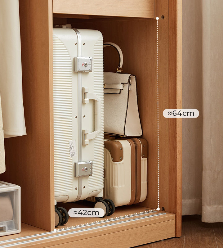 SEVILLE 160cm Wood Color Wardrobe