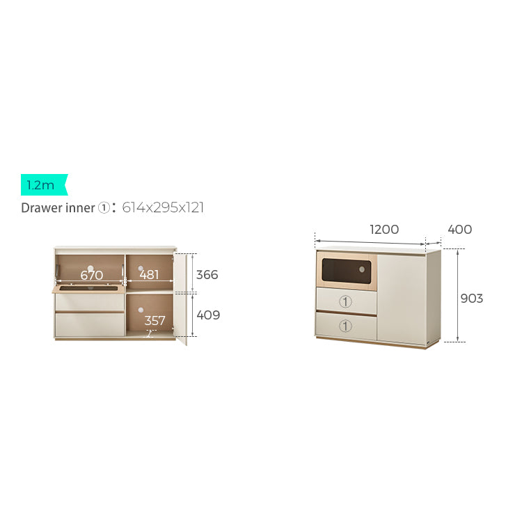 GLORIA 120cm Low Sideboard