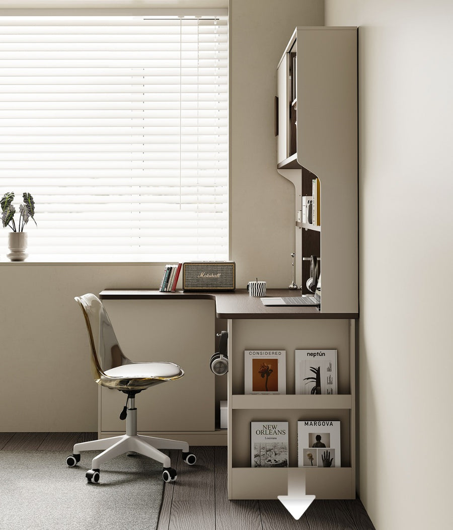 GORDON 140cm Corner Storage Desk with 120cm Counter