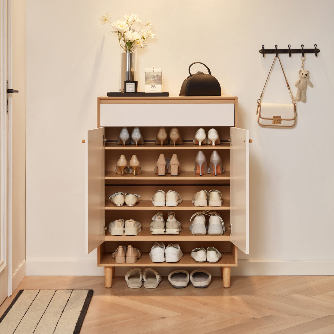 STANLEY Compact Two-Door Shoe Cabinet