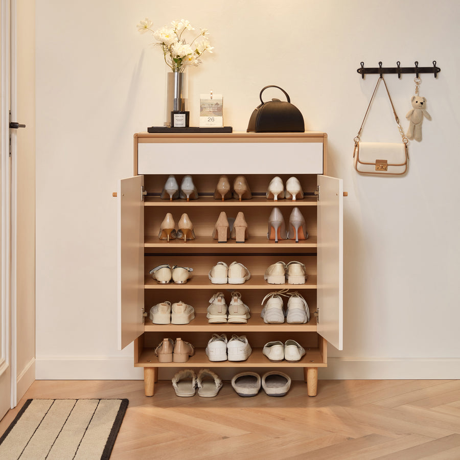 STANLEY Compact Two-Door Shoe Cabinet