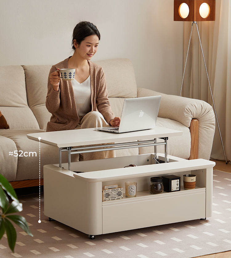 RENLY Nordic Lift-Top Storage Coffee Table