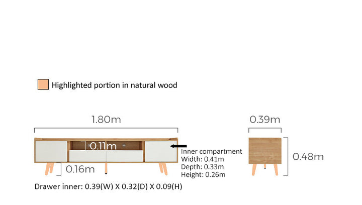 PALMERSTON Panel TV stand Cabinet