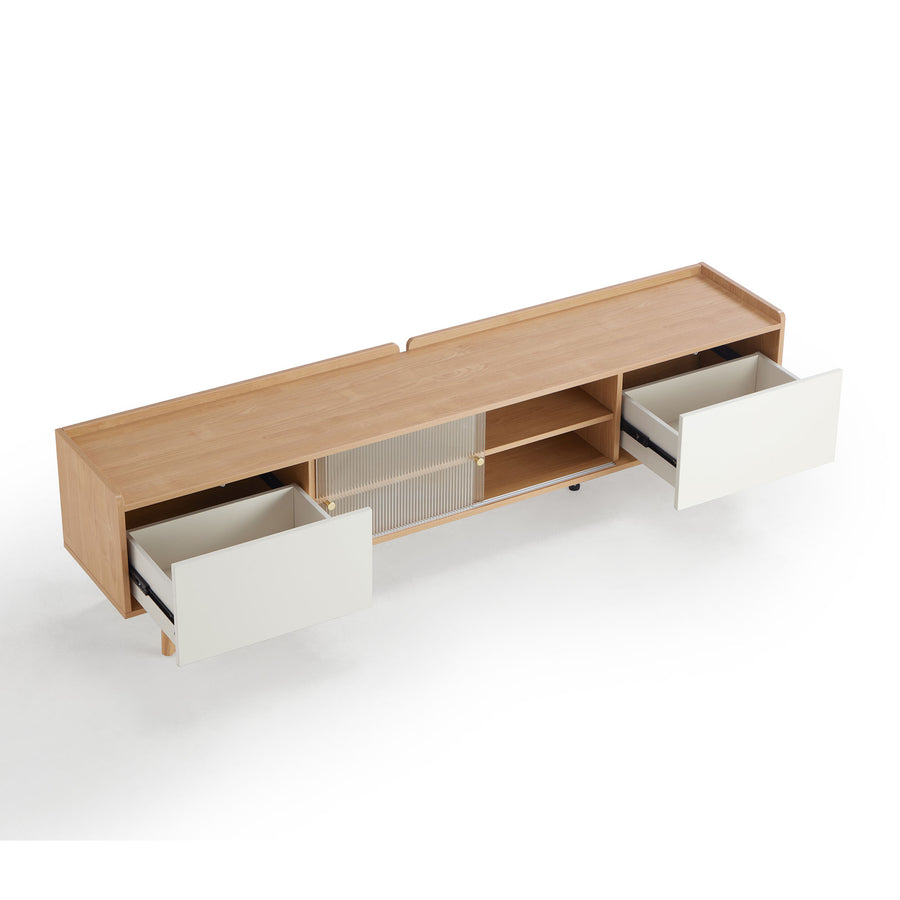 AALIYAH Solid-Wood Elevated TV Stand