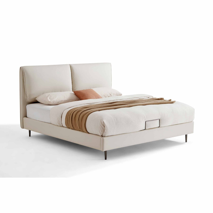 BAFFIN Beige Upholstery Queen Bed
