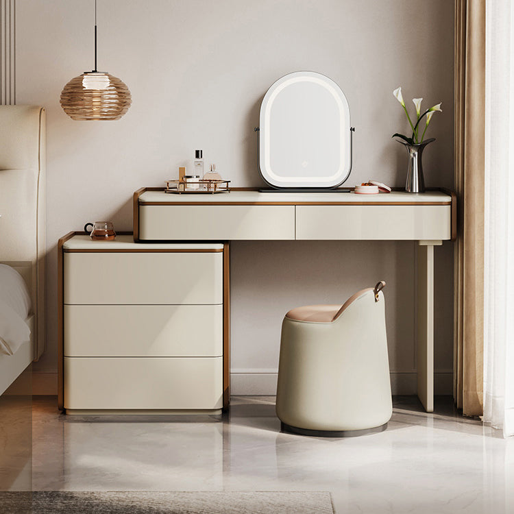 KIERAN Grey 3 Drawer Vanity Table