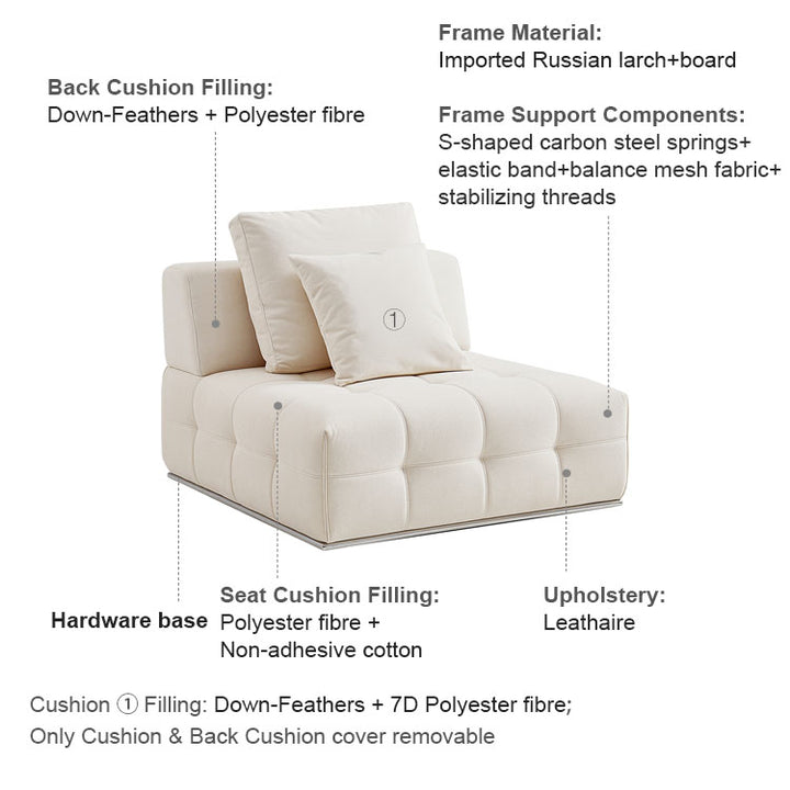 PITAYA 1 Seater Fabric Sofa