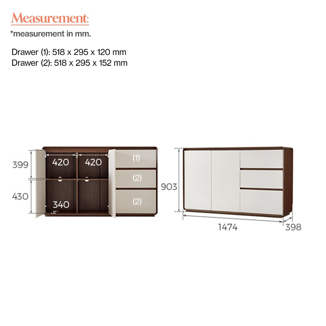 REYNOSA 150cm Sideboard
