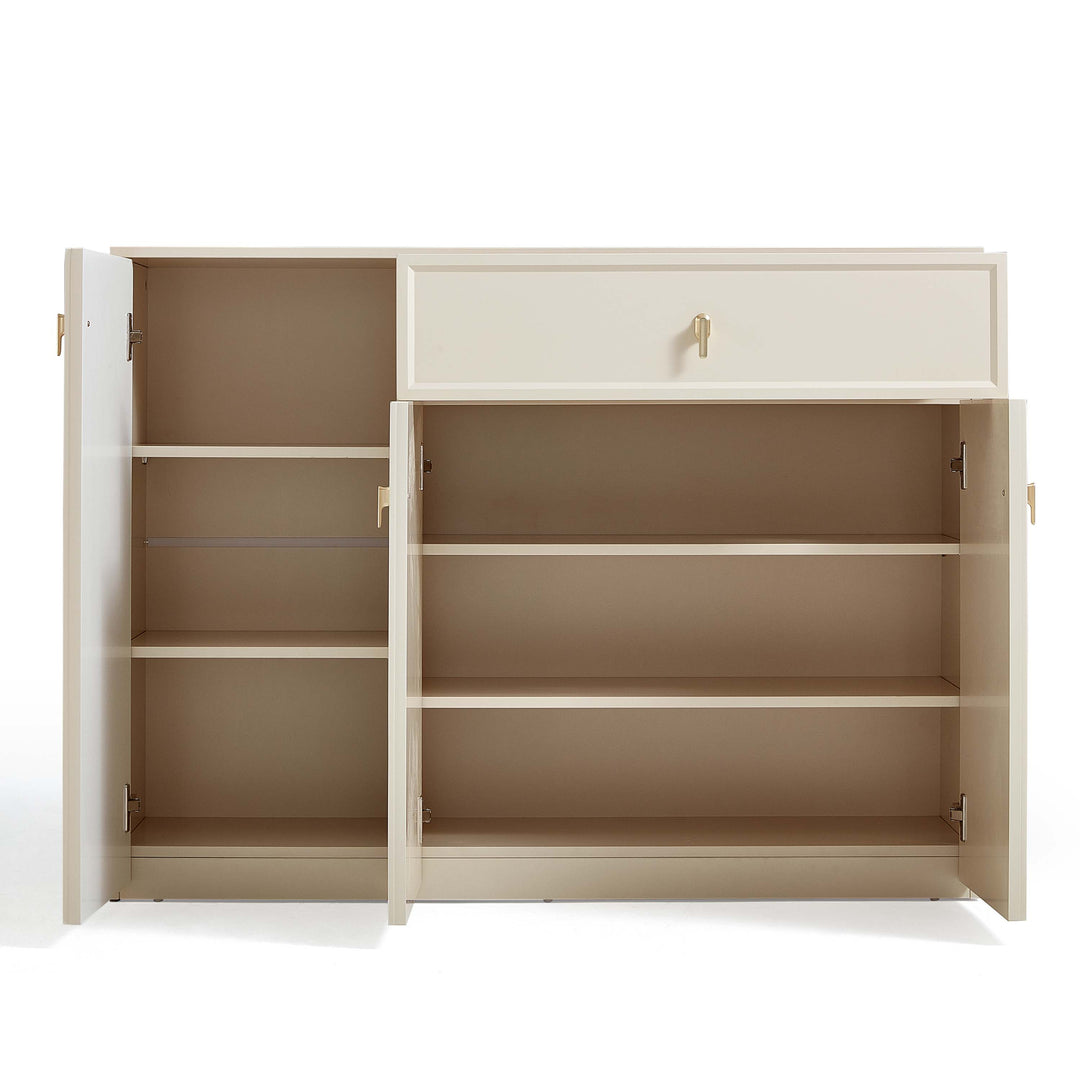 GEORGE 120cm White Low Sideboard