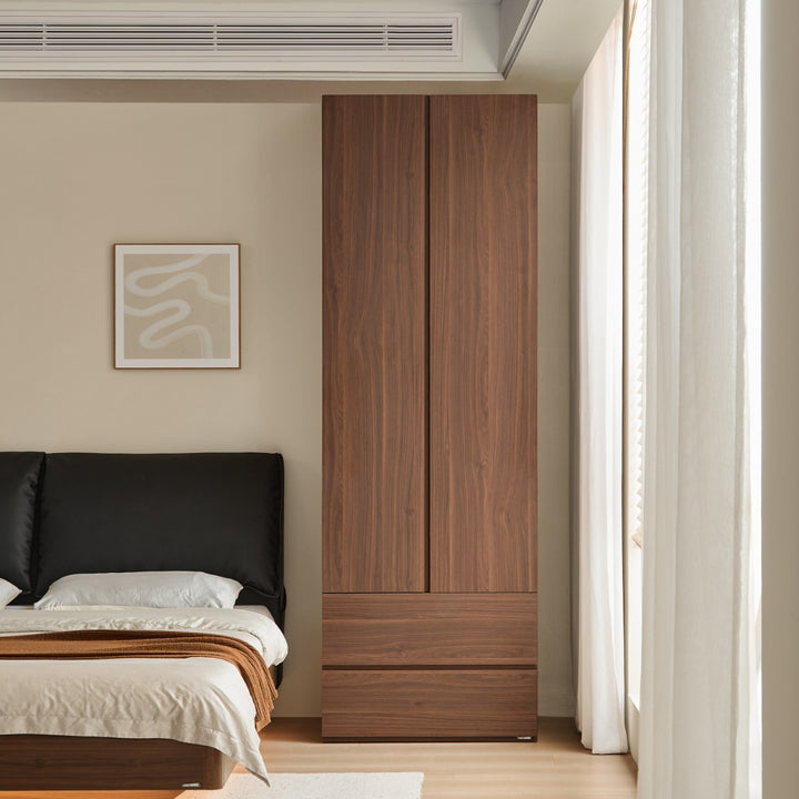 JERICHO 200cm Two Door Wardrobe (With Drawers)