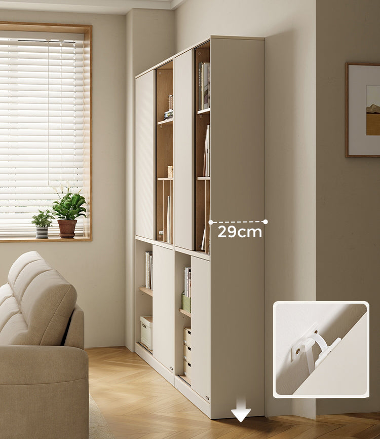 GRIFFIN 80cm Sliding Door Book Shelves