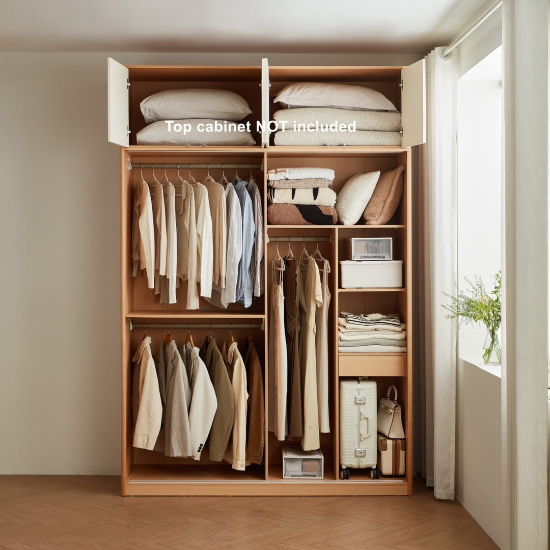 SEVILLE 160cm Wood Color Wardrobe