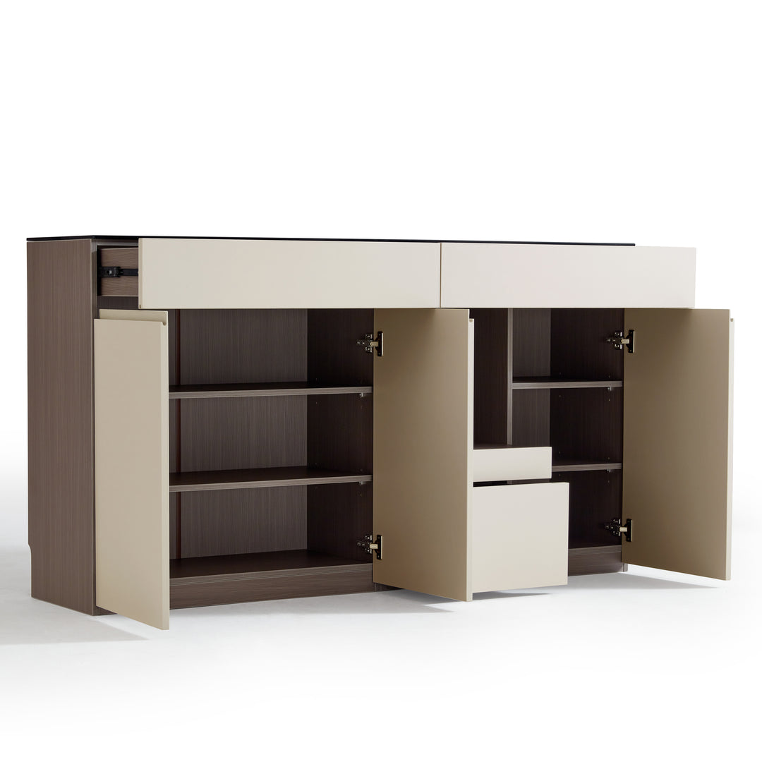 GANU 90cm Coffee Color Dining Sideboard