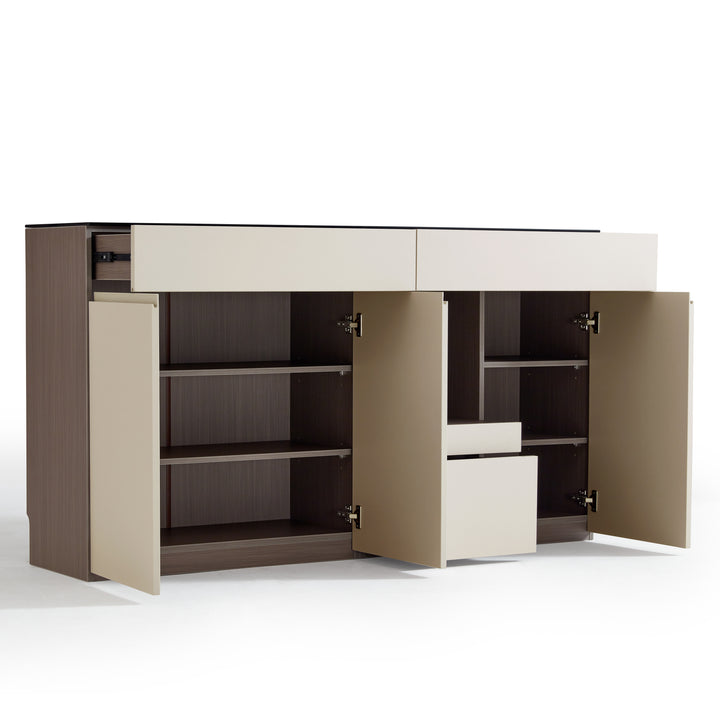 GANU 90cm Coffee Color Dining Sideboard