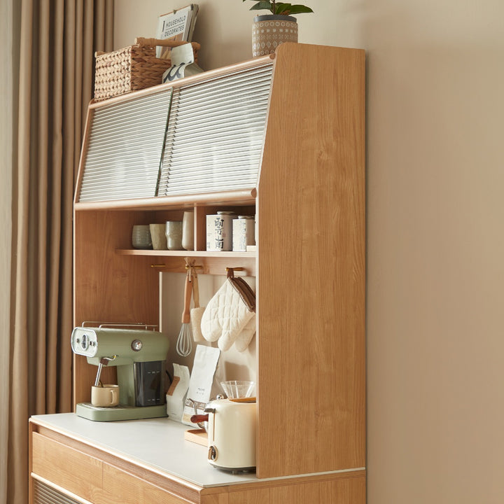 JOSHUA 120cm Wood Color Sideboard Set