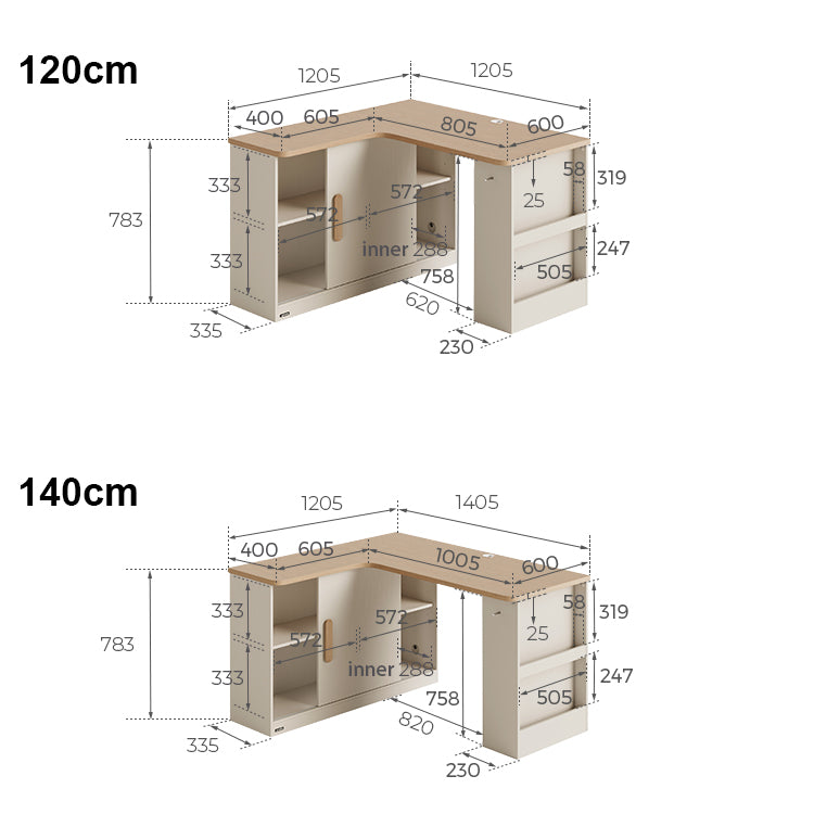 GORDON 140cm Corner Storage Desk