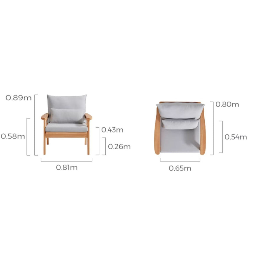 PHOENIX Fabric Single Seat Sofa