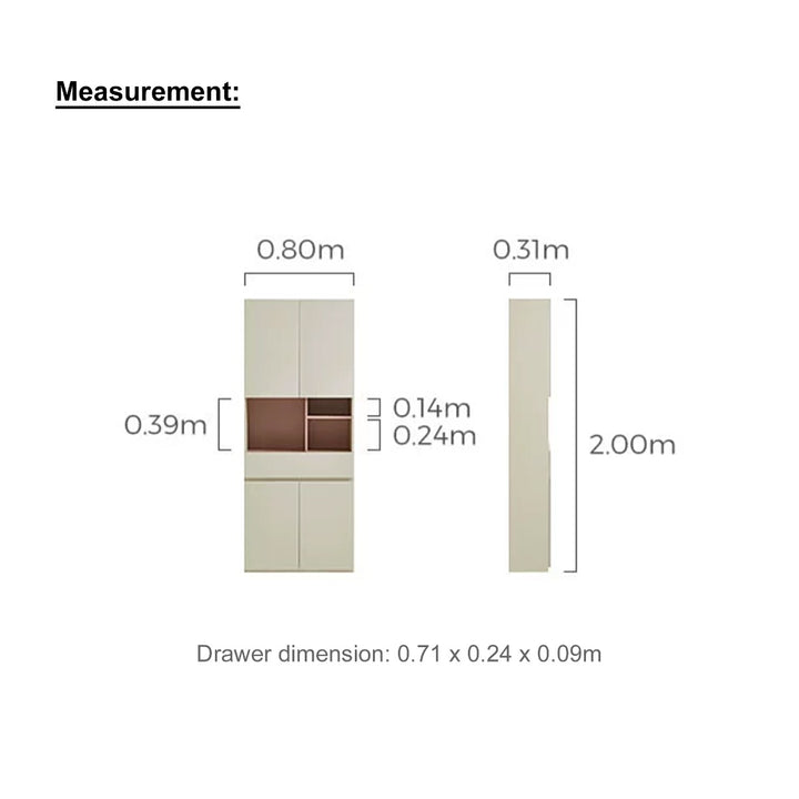 GRIFFIN Pull Out Sliding Door Book Shelves