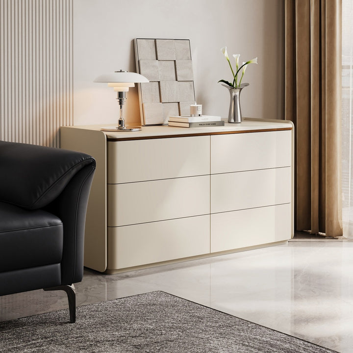 KIERAN Grey 6 Drawer Dresser