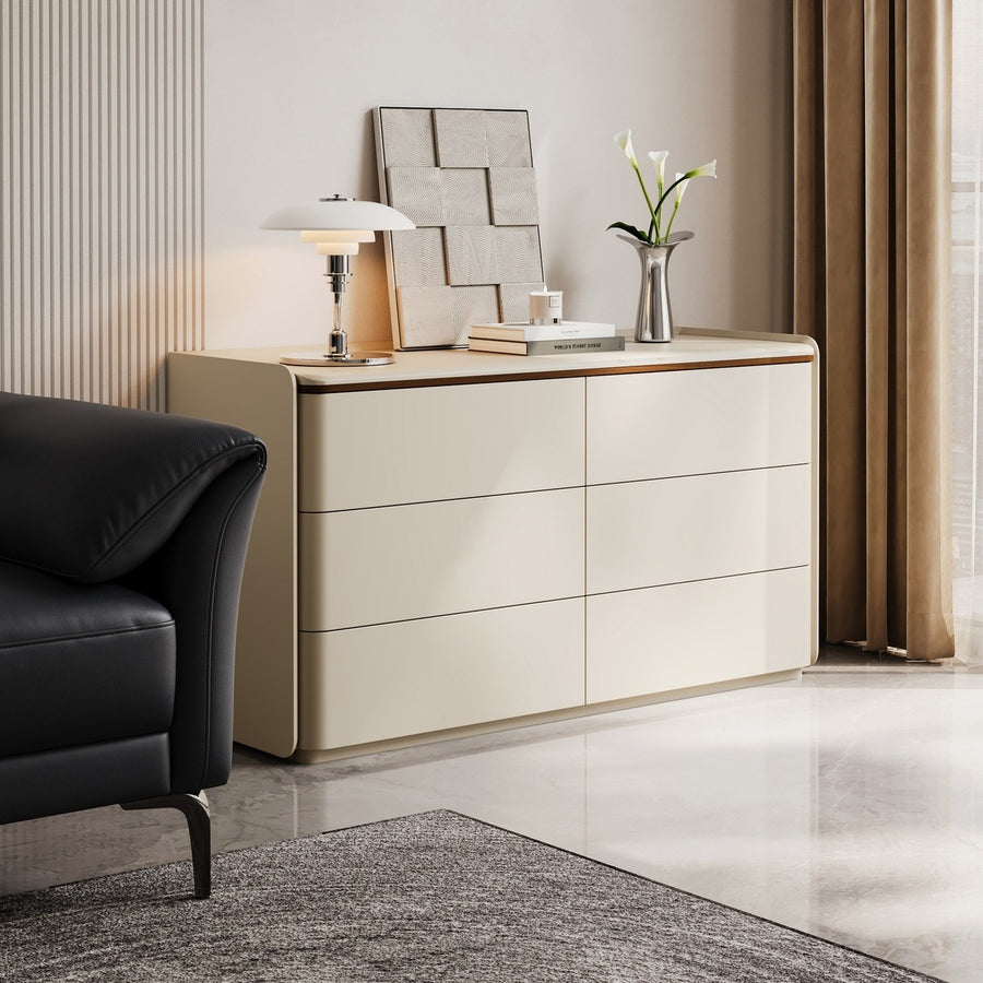 KIERAN Grey 6 Drawer Dresser