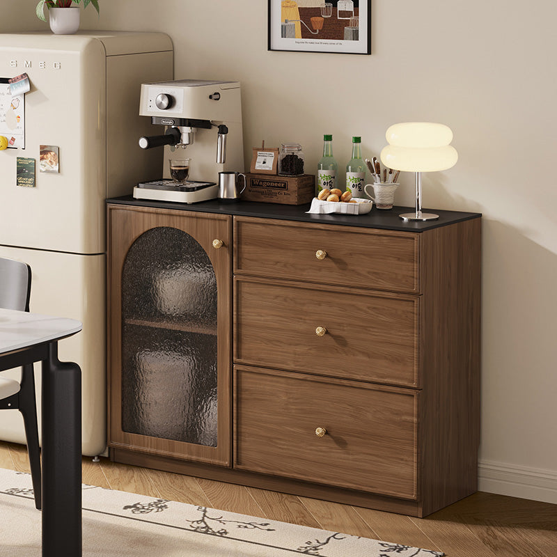 FELTON 120cm Brown And Black Sideboard