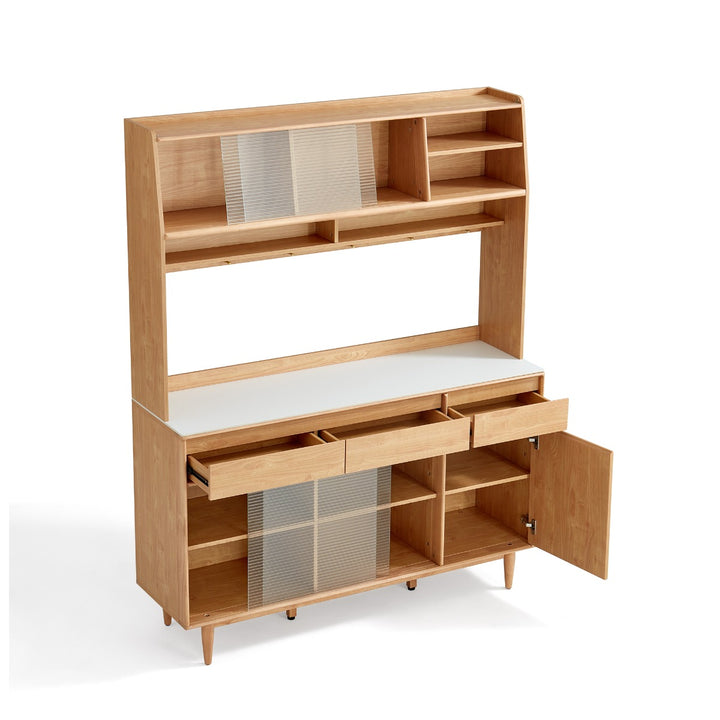 JOSHUA 150cm Wood Color Sideboard Set