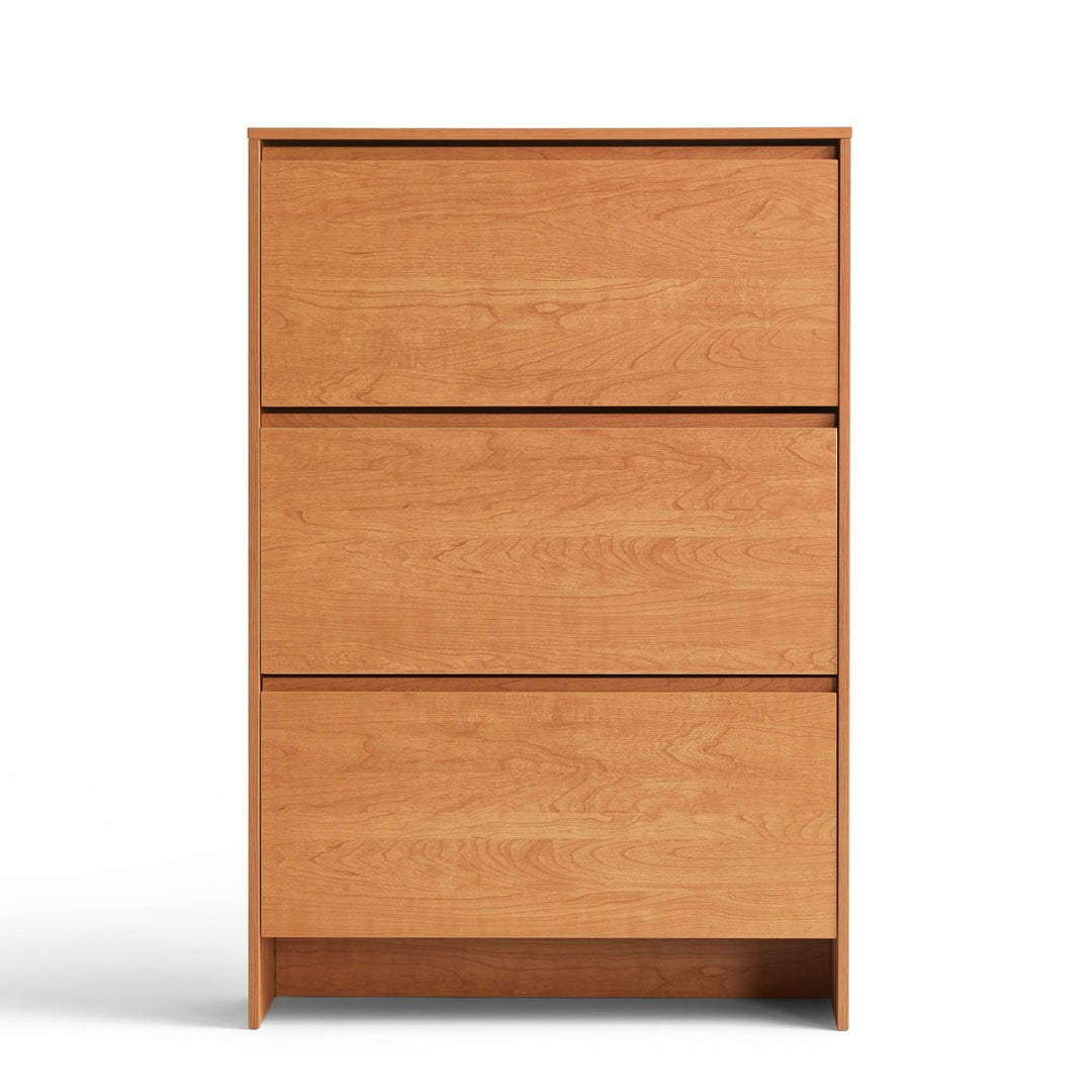 DUSTIN wood color flip top shoe cabinet