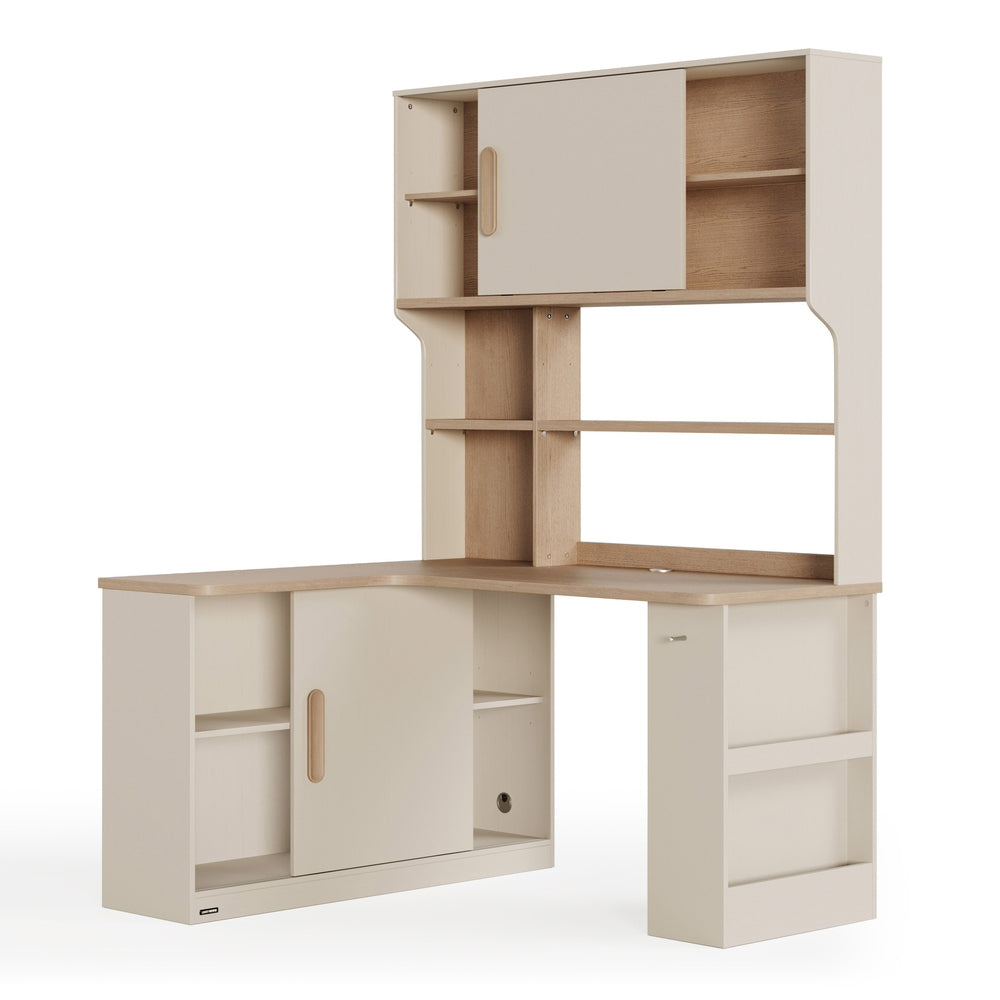 GORDON 140cm Corner Storage Desk with 120cm Counter
