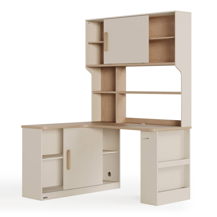 GORDON 140cm Corner Storage Desk with 120cm Counter