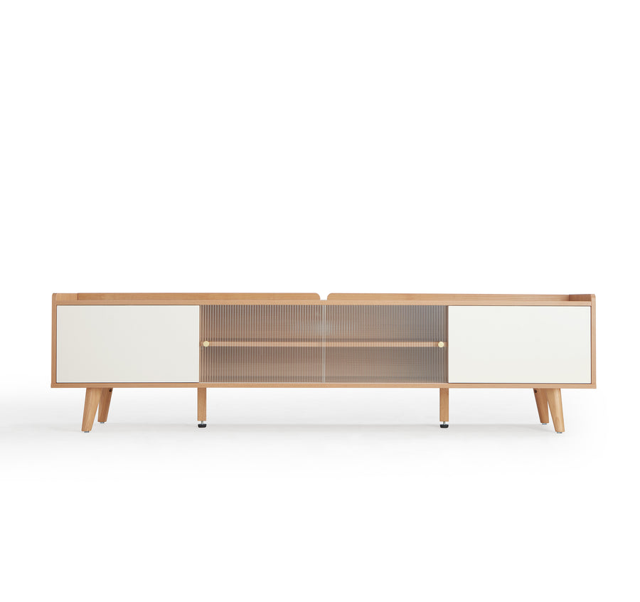 AALIYAH Solid-Wood Elevated TV Stand