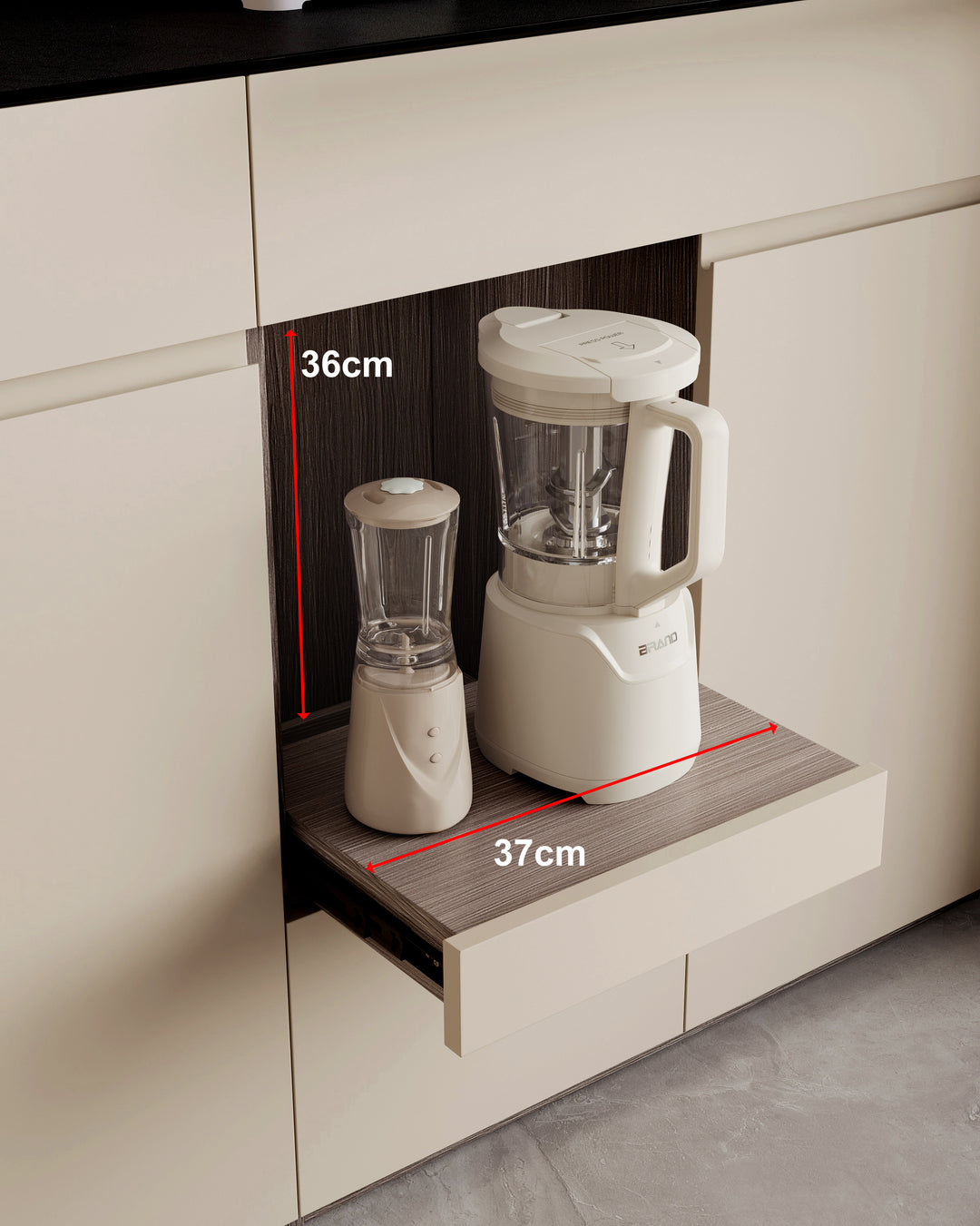 GANU 90cm Coffee Color Dining Sideboard