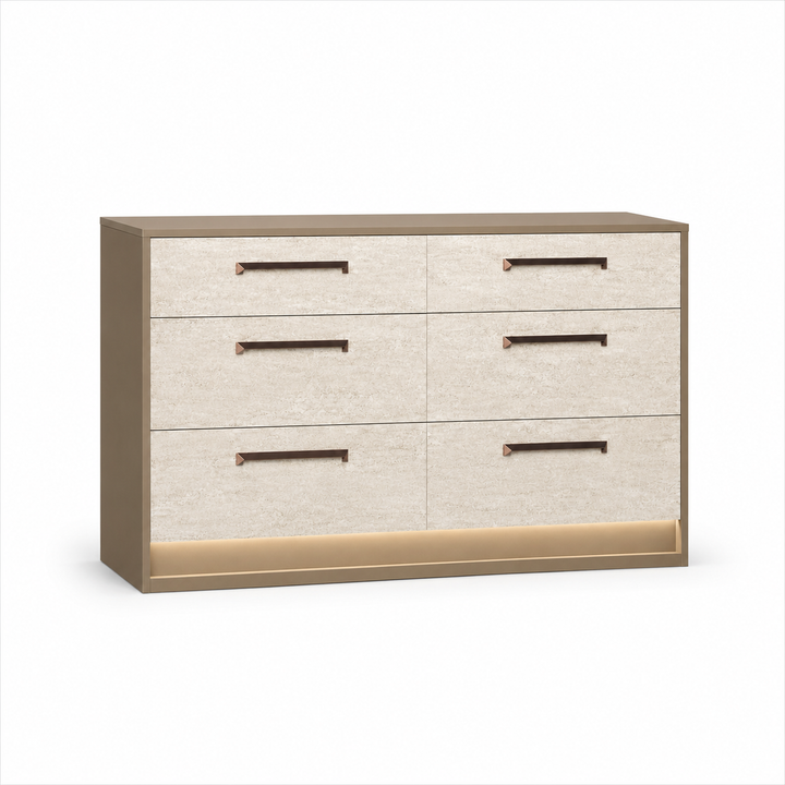 JAYLA Gold Travertine Dresser - ALF Italia