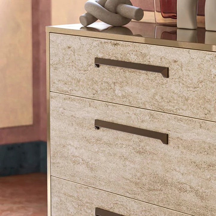 JAYLA Gold Travertine Dresser - ALF Italia