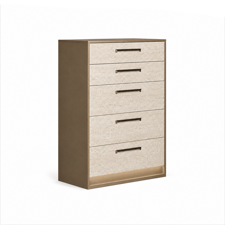 JAYLA Gold Travertine Chest - ALF Italia