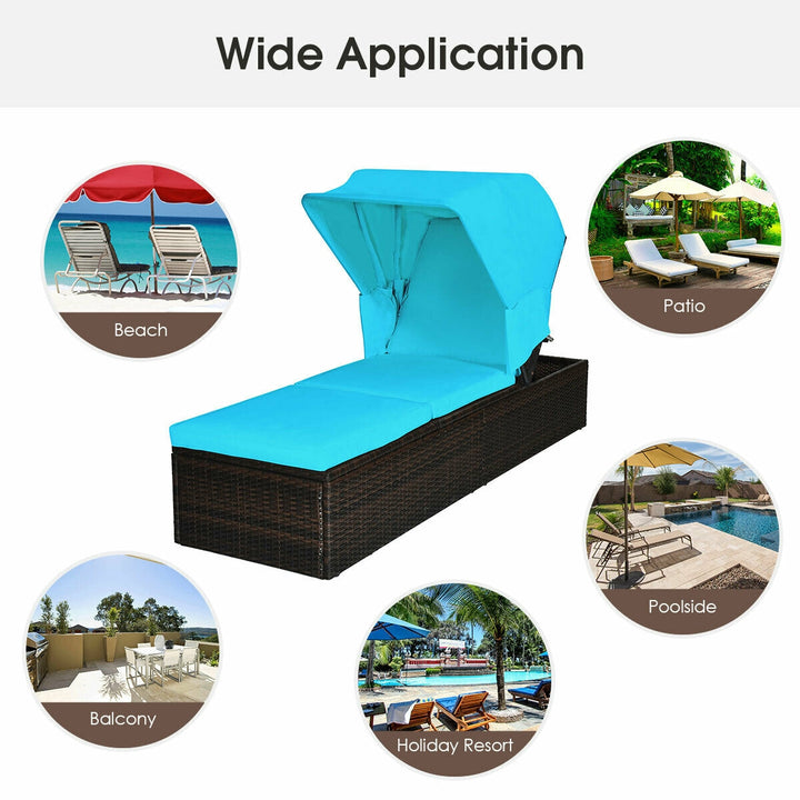 CEDAR Outdoor Lounger with Canopy