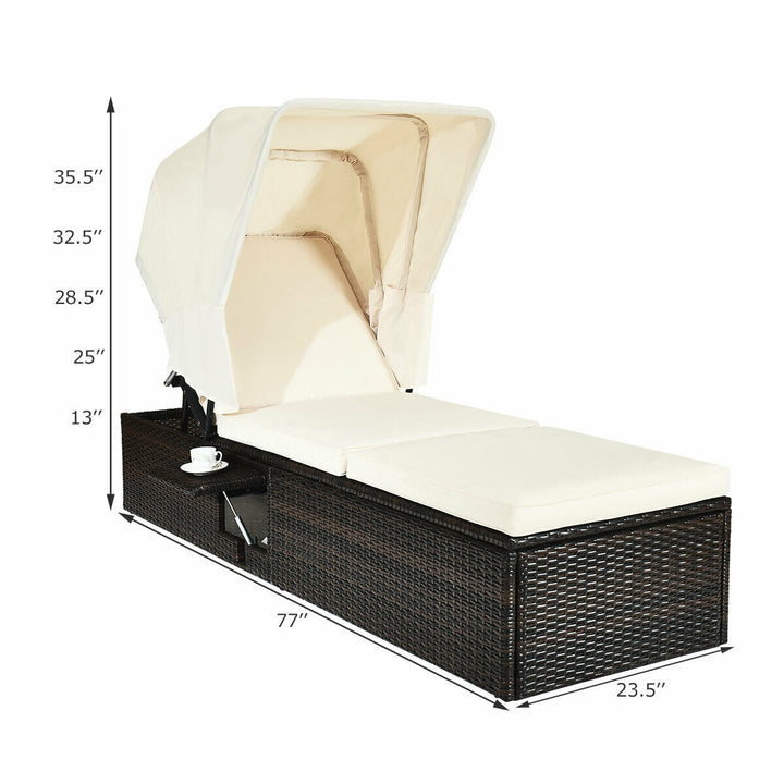 CEDAR Outdoor Lounger with Canopy